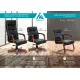 Кресло руководителя Бюрократ T-9927WALNUT-LOW/BL низкая спинка черный кожа крестовина дерево. Фото товара с разных ракурсов.