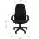 Кресло руководителя CHAIRMAN 727 Россия ткань ОС черный. Фото товара с разных ракурсов.