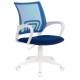Кресло Бюрократ CH-W695NLT темно-синий TW-05N TW-10N сетка/ткань крестовина пластик пластик белый главное фото в маленьком размере