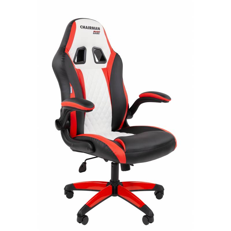 Игровое кресло Chairman Game 15 Россия экокожа черный/красный/белый главное фото